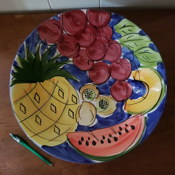 Vintage 1990s Italian Ceramic Pasta or Serving Bowl - Picture 6 of 6